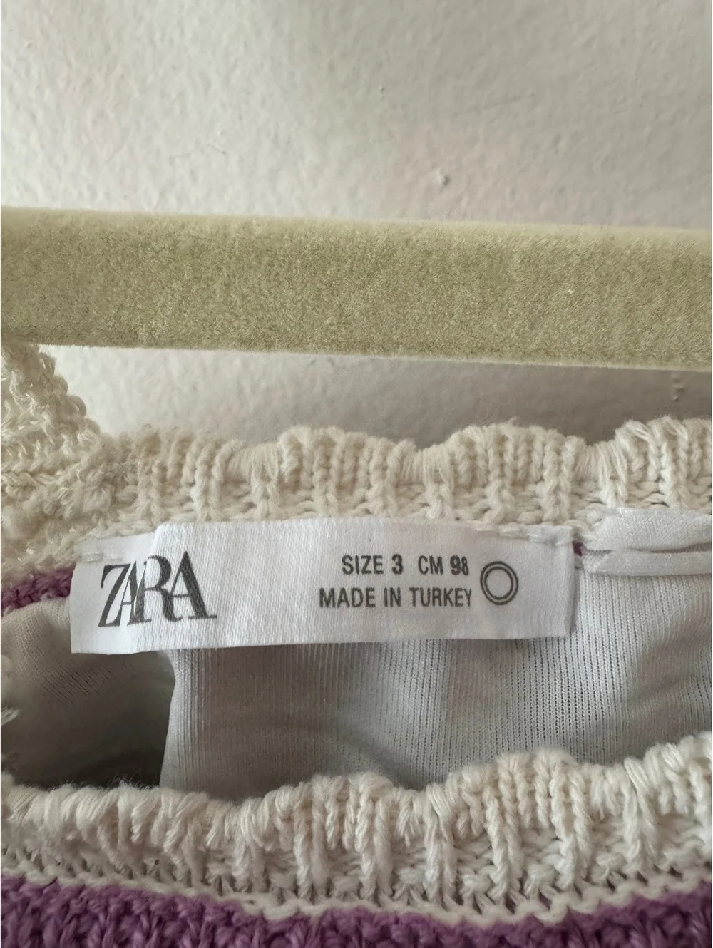 Zara two piece striped cropped outfit set